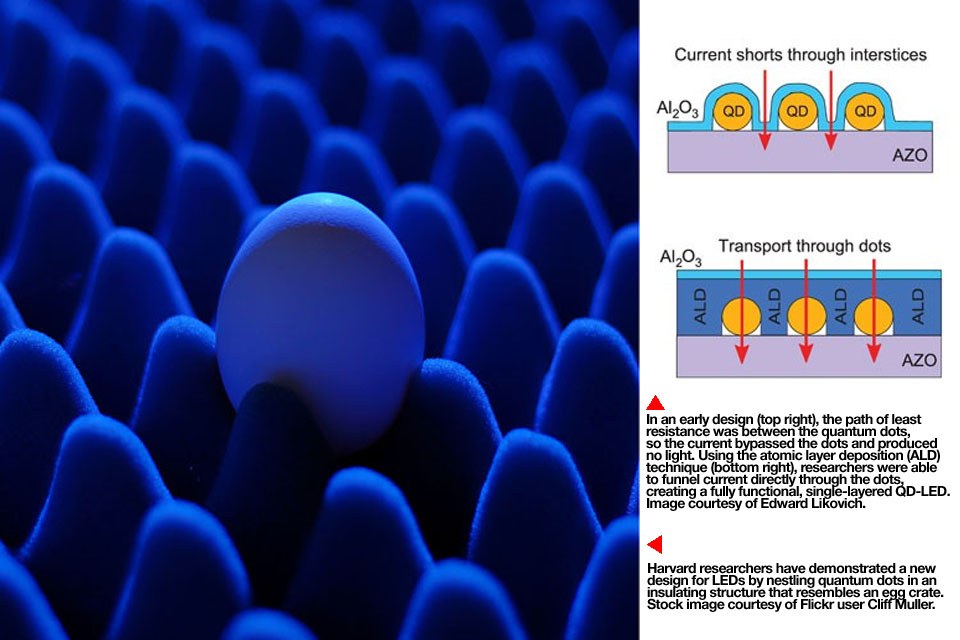 In New QuantumDot LED Design, Researchers Turn Troublesome Molecules